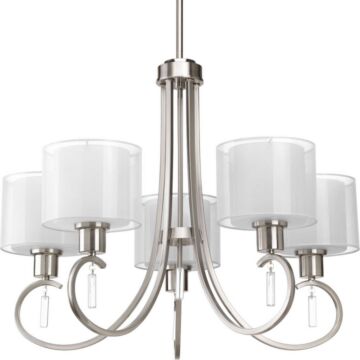 Invite 5-Light Chandelier in Brushed Nickel