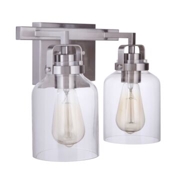 Foxwood Two Light Vanity in Brushed Polished Nickel by Craftmade