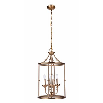 Craftmade Marlowe 4-Light Chandelier in Satin Brass