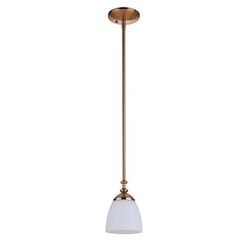 Marlowe One Light Mini Pendant in Satin Brass by Craftmade