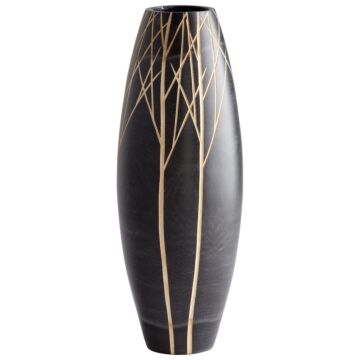Onyx Winter Vase in Black by Cyan
