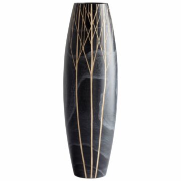 Onyx Winter Vase in Black by Cyan