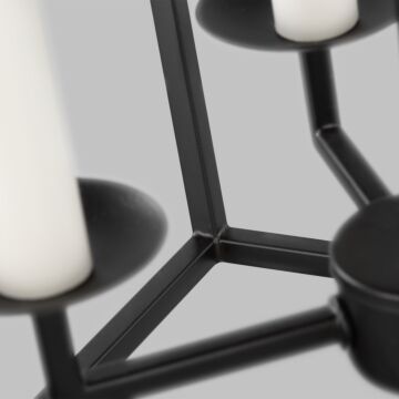 Sea Gull Dianna 4 Light LED Pendant Light in Midnight Black