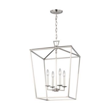 Sea Gull Dianna 4 Light LED Pendant Light in Brushed Nickel