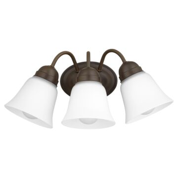 5404 Lighting Series Three Light Wall Mount in Oiled Bronze by Quorum International