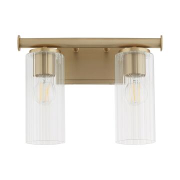 Juniper Two Light Vanity in Aged Brass by Quorum International