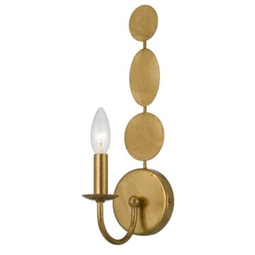 Layla One Light Wall Sconce in Antique Gold by Crystorama