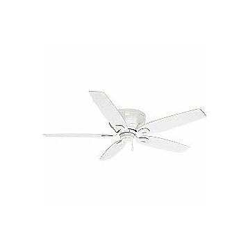 Casablanca Durant 54 Inch Indoor Flush Mount Ceiling Fan in Snow White