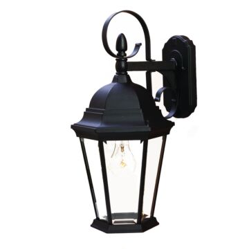 New Orleans 1-Light Matte Black Wall Light