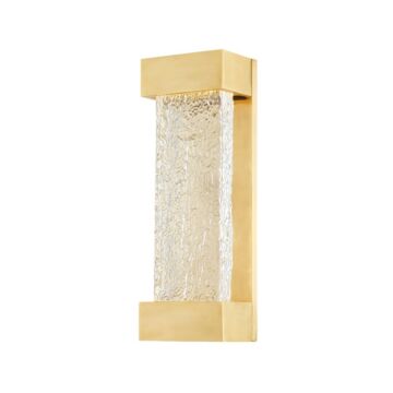 Wharton LED Wall Sconce in Aged Brass by Hudson Valley