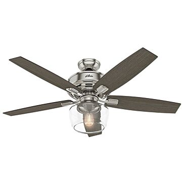 Bennett 52"Ceiling Fan in Brushed Nickel by Hunter