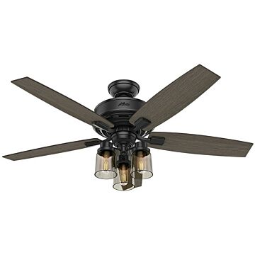 Bennett 52"Ceiling Fan in Matte Black by Hunter