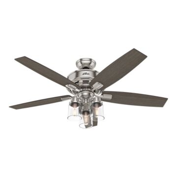 Bennett 52"Ceiling Fan in Brushed Nickel by Hunter