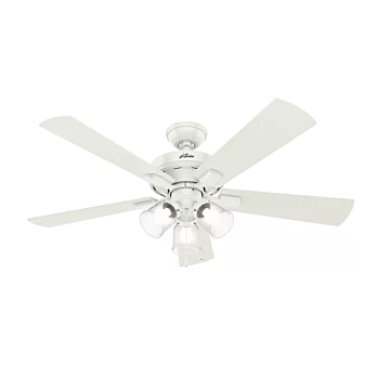 Crestfield 52"Ceiling Fan in Fresh White by Hunter