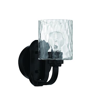 Collins One Light Wall Sconce in Flat Black by Craftmade