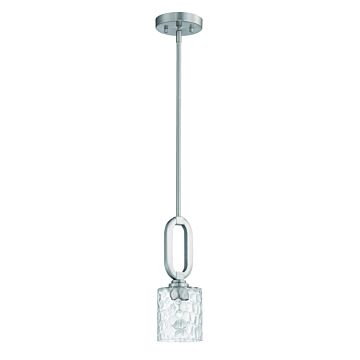 Collins One Light Mini Pendant in Brushed Polished Nickel by Craftmade