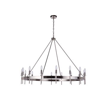 Larrson 16 Light Chandelier in Brushed Polished Nickel by Craftmade