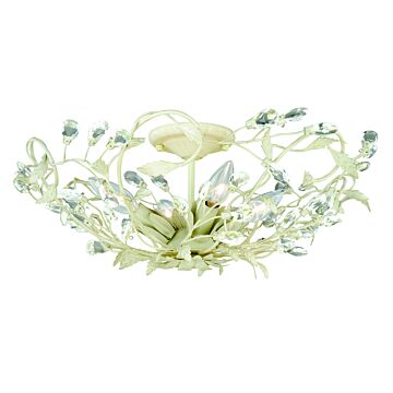 Jardin 4-Light Semi-Flush Mount in French Cream