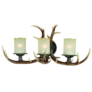 Yoho 3-Light Bathroom Vanity Light in Black Walnut