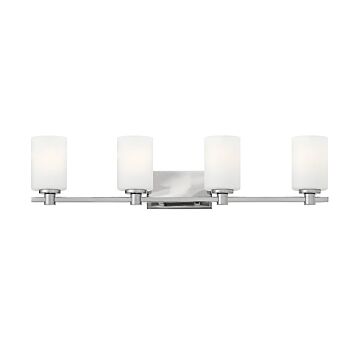 Hinkley Karlie 4-Light Bathroom Vanity Light In Chrome