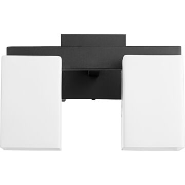 Modus Two Light Wall Mount in Textured Black by Quorum International