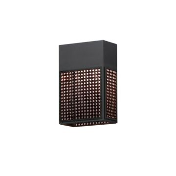 Lattice LED Outdoor Wall Sconce in Black by Maxim