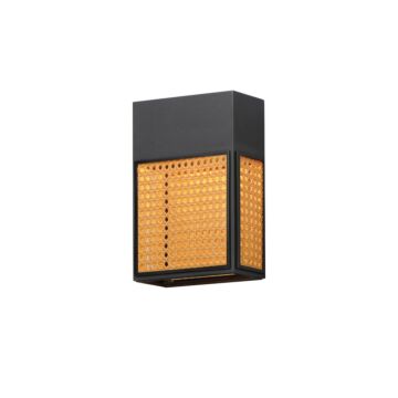 Lattice LED Outdoor Wall Sconce in Black by Maxim