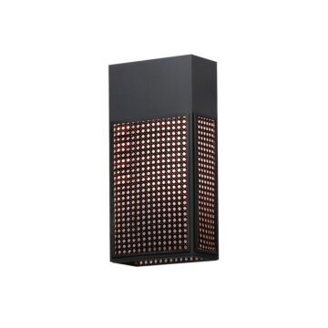 Lattice LED Outdoor Wall Sconce in Black by Maxim