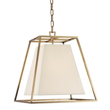 Kyle Four Light Pendant in Aged Brass by Hudson Valley