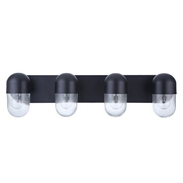 Pill Four Light Vanity in Flat Black by Craftmade
