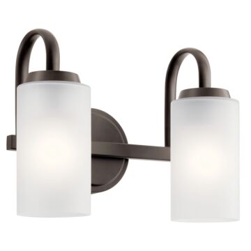 Kennewick Two Light Bath in Olde Bronze by Kichler