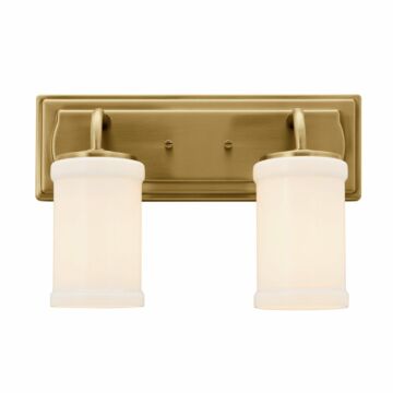 Vetivene Two Light Bath in Natural Brass by Kichler