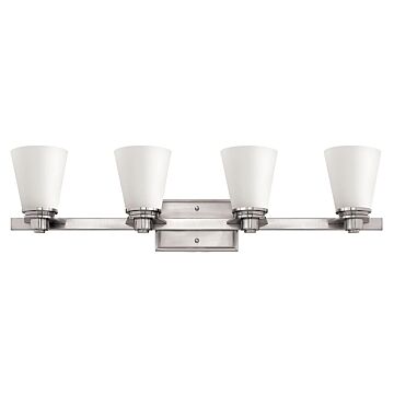 Hinkley Avon 4-Light Bathroom Vanity Light In Brushed Nickel