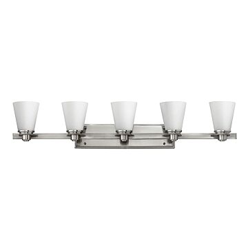 Hinkley Avon 5-Light Bathroom Vanity Light In Brushed Nickel