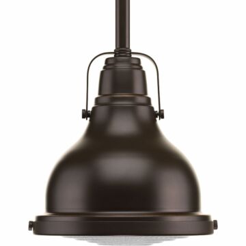 Fresnel Pendant 1-Light Mini Pendant in Oil Rubbed Bronze