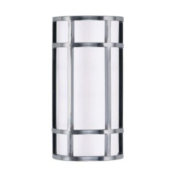 Moon Ray LED Outdoor Wall Sconce in Satin Nickel by Maxim