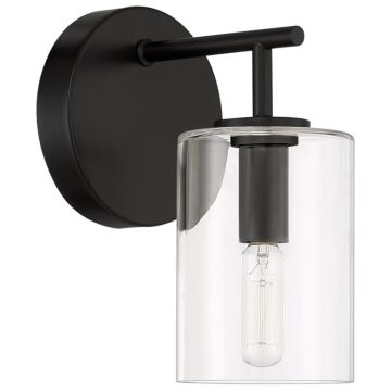 Hailie One Light Wall Sconce in Flat Black by Craftmade