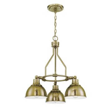 Timarron Three Light Chandelier in Legacy Brass by Craftmade