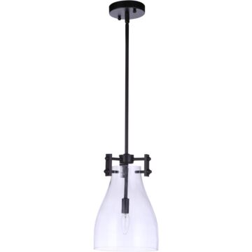 Chardonnay One Light Mini Pendant in Flat Black by Craftmade