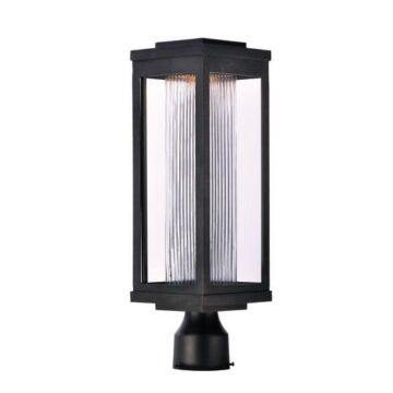 Salon LED LED Outdoor Post Pier Mount in Black by Maxim