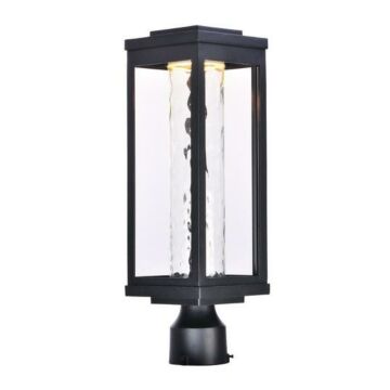Salon LED LED Outdoor Post Pier Mount in Black by Maxim