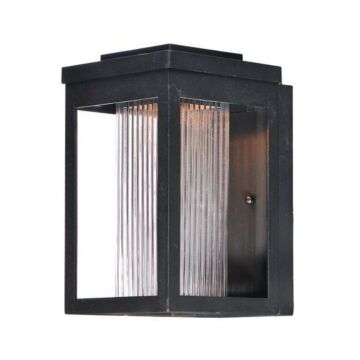 Salon LED LED Outdoor Wall Sconce in Black by Maxim