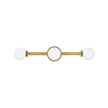 Audrey 3-Light Bathroom Vanity Light in Heritage Brass