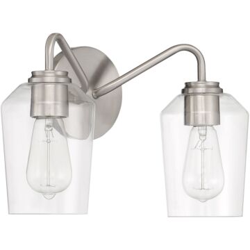 Shayna Two Light Vanity in Brushed Polished Nickel by Craftmade