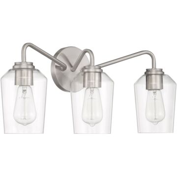 Shayna Three Light Vanity in Brushed Polished Nickel by Craftmade
