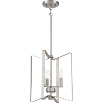 Shayna Three Light Foyer Pendant in Brushed Polished Nickel by Craftmade