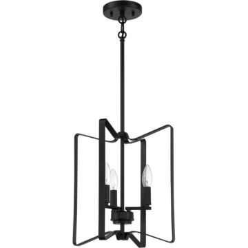 Shayna Three Light Foyer Pendant in Flat Black by Craftmade