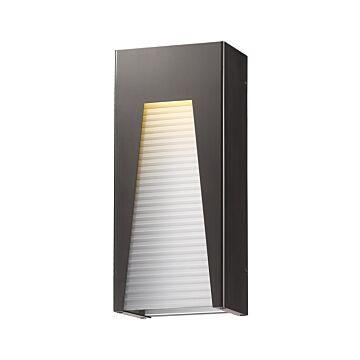 Z-Lite Millenial 1-Light Outdoor Wall Sconce In Bronze Silver