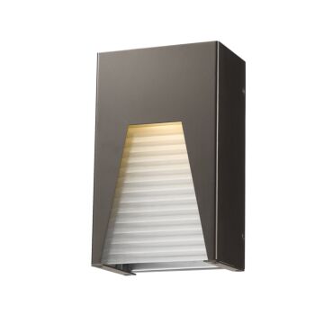 Z Lite Millenial 1 Light Outdoor Wall Sconce In Bronze Silver