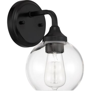 Glenda One Light Wall Sconce in Flat Black by Craftmade